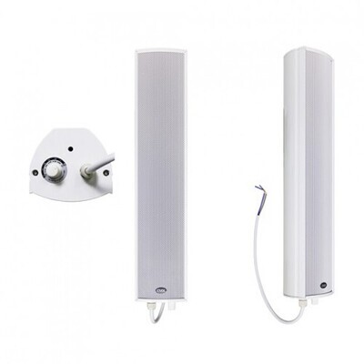 CMX 3&quot;+1&quot; 2-Way Outdoor Column Speaker, 20-10W, 100V,  Aluminum, Slim size.