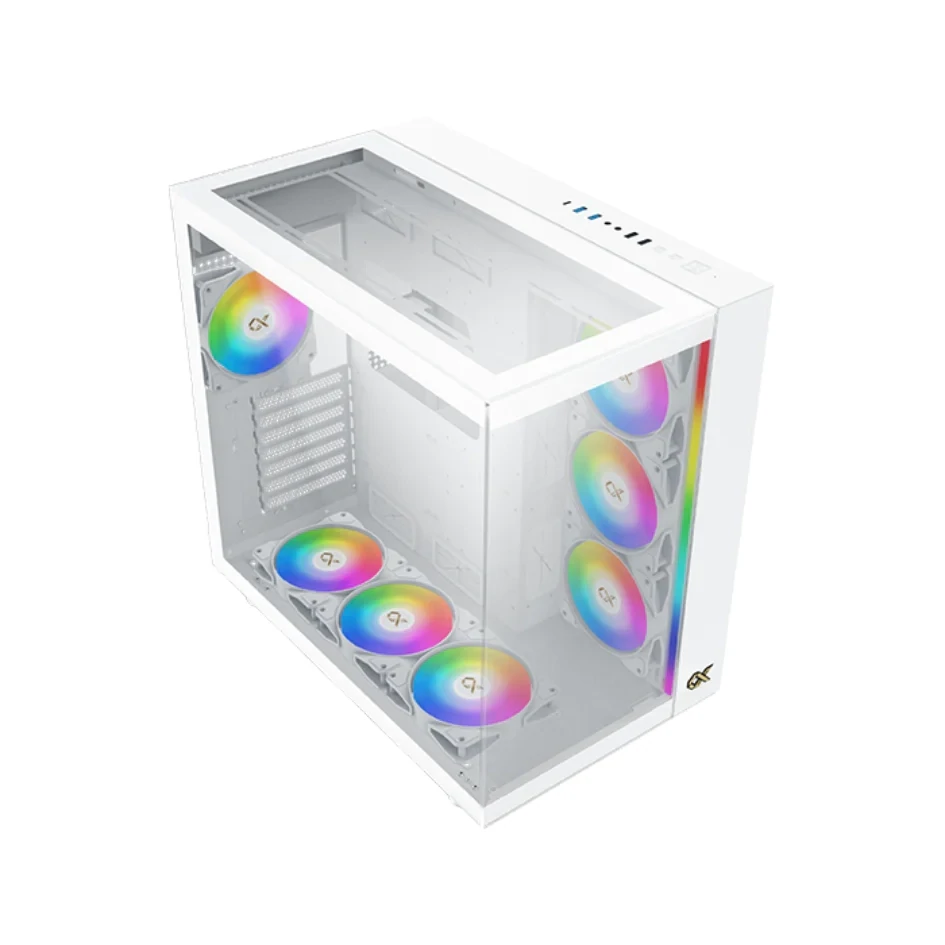Xigmatek AQUA Ultra Glass, Arctic Mid Tower Case - White