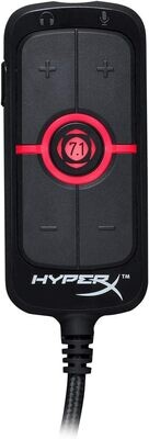 HyperX Amp USB Sound Card - Virtual 7.1 Surround Sound - Works with PC/PS4 - Plug and Play Audio Upgrade for Stereo Headsets (HX-USCCAMSS-BK) HyperX Amp USB Sound Card - Virtual 7.1 Surround Sound - Works with PC/PS4 - Plug and Play Audio Upgrade for Stereo Headsets (HX-USCCAMSS-BK)