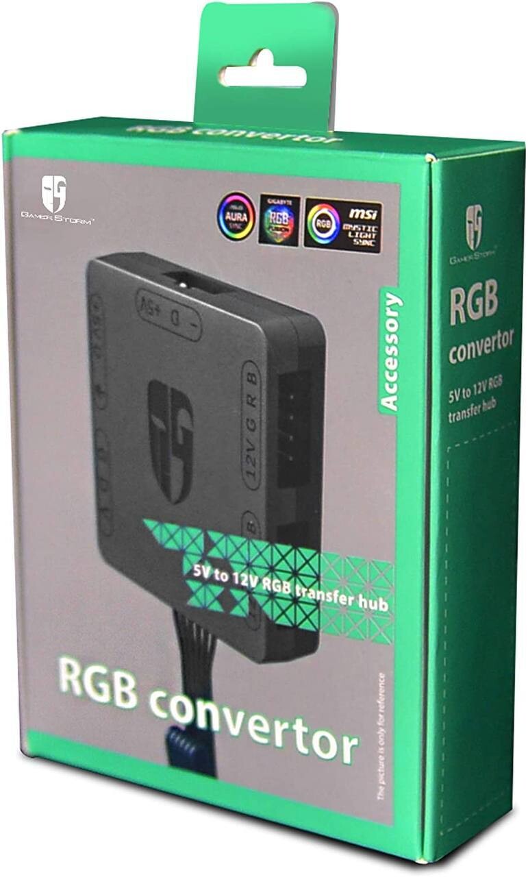 RGB Converter 5V 3 Pin ADD-RGB to 12V 4 Pin 12V RGB Light Converter Light Sync Motherboard Light RGB Converter 3 Pin