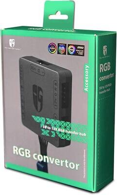 RGB Converter 5V 3 Pin ADD-RGB to 12V 4 Pin 12V RGB Light Converter Light Sync Motherboard Light RGB Converter 3 Pin