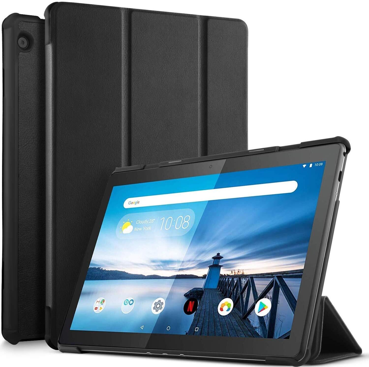 Lenovo Tab M10 HD Tablet (10.1-inch, 2GB, 32GB, Wi-Fi + 4G LTE, Volte Calling), Slate Black + Cover