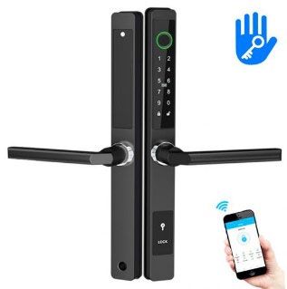 iLock Sliding Smart Lock PW FP Black color