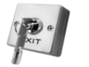B53K Stainless Steel Exit Button With Key