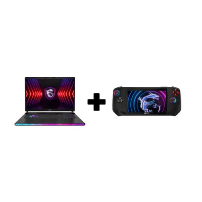 MSI Raider GE68HX 14VIG-662 16&quot; QHD+ 240Hz Laptop - Core i9-14900HX - 32GB RAM - 1TB SSD - RTX 4090 16GB - Win 10 Pro K With a Gift MSI Claw A1M - 040AE – 7&quot; FHD IPS, 120Hz, Core Ultra 7 155H , 16GB R
