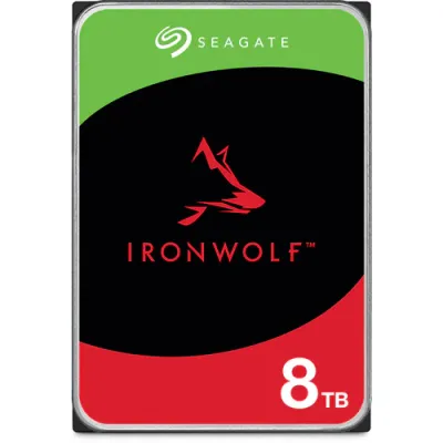 Seagate IronWolf 8TB NAS HDD – 3.5&quot; SATA 6Gb/s, 7200 RPM, 256MB Cache, 180TB/yr Workload, CMR, RV Sensors