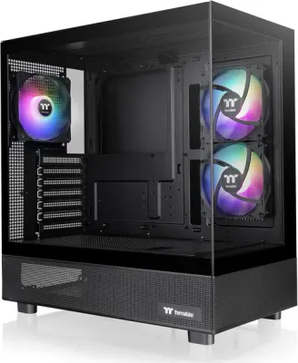 Thermaltake View 270 TG ARGB Mid Tower E-ATX Case; 3x120mm ARGB Fans Included; Support Up to 360mm Radiator; Front &amp; Side Dual Tempered Glass Panel