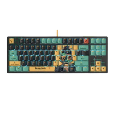 Bloody x Savage Impact AT87 Alpha Optical Switch Performance Keyboard - Adjustable Actuation Point, Gaming PBT Keycaps, Stealth Quiet Typing, TKL