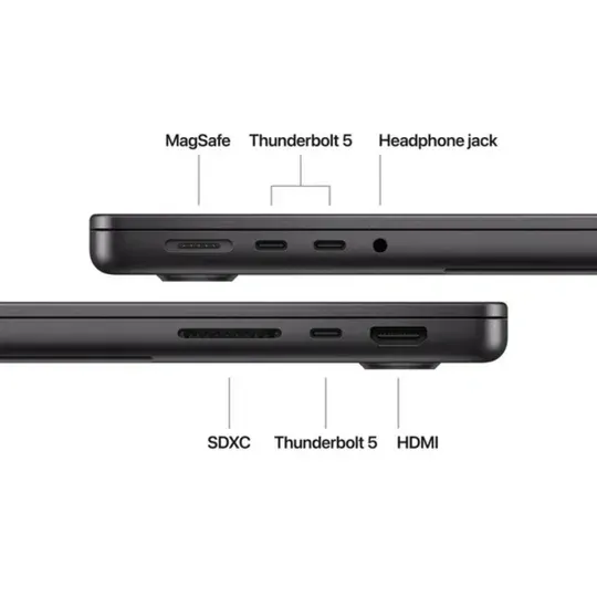 Apple MacBook Pro MX2X3AB/A - A3403, M4 Pro (14 Core), RAM 24GB, SSD 512GB, GPU (20 Core), 16.0 (3456 × 2234) Liquid Retina XDR, Space Black