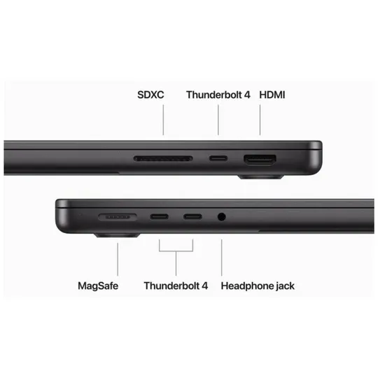 Apple MacBook Pro MRX43AB/A A2992, M3 Pro chip, RAM 18GB, SSD 1TB, 14.0 (3024 x 1964) Retina XDR Display, Space Black