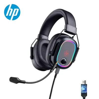 HP-H1G Dynamic RGB Gaming Headset with Microphone 7.1, Surround Sound, Headphones, Button Controls, Volume for PC