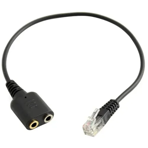Avetron Headset Cable 2 X 3.5mm to RJ9 Jack Adapter Convertor PC Headset