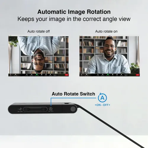 VIISAN VS13AI USB Document Camera with AI-Noise Reduction Mic, 13MP 4K Ultra HD A3-Size Capture, Dual-Mode Autofocus, LED Light, Foldable for Web Conferencing, Live Demo, Compatible macOS &amp; Windows