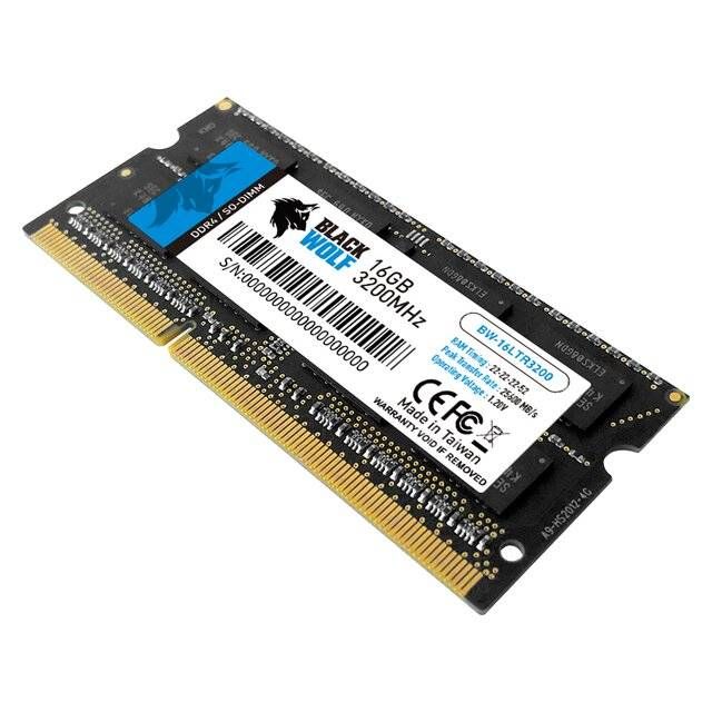 Black Wolf : DDR4 RAM (16GB) 3200MHz - Laptop