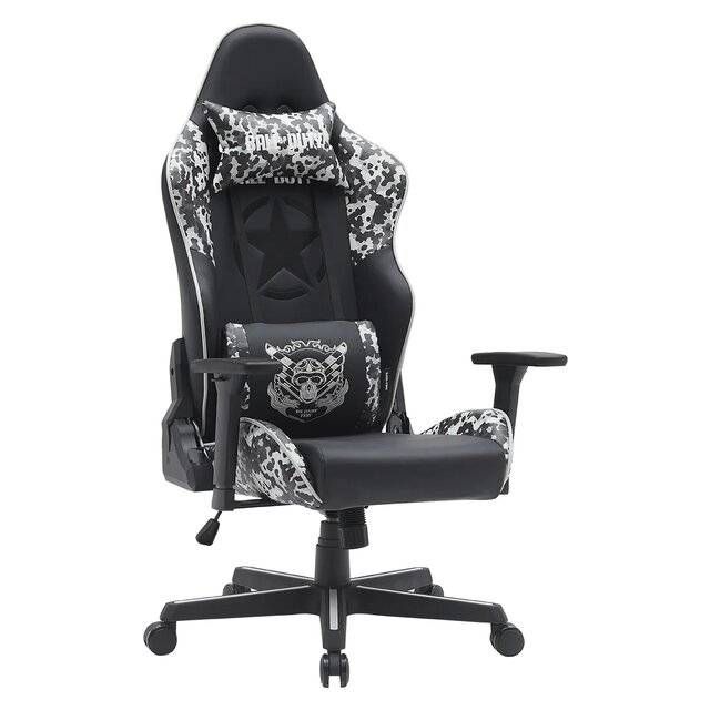 GameOn GB01 Chair (Call of Duty Grey-Camo &amp; Black)