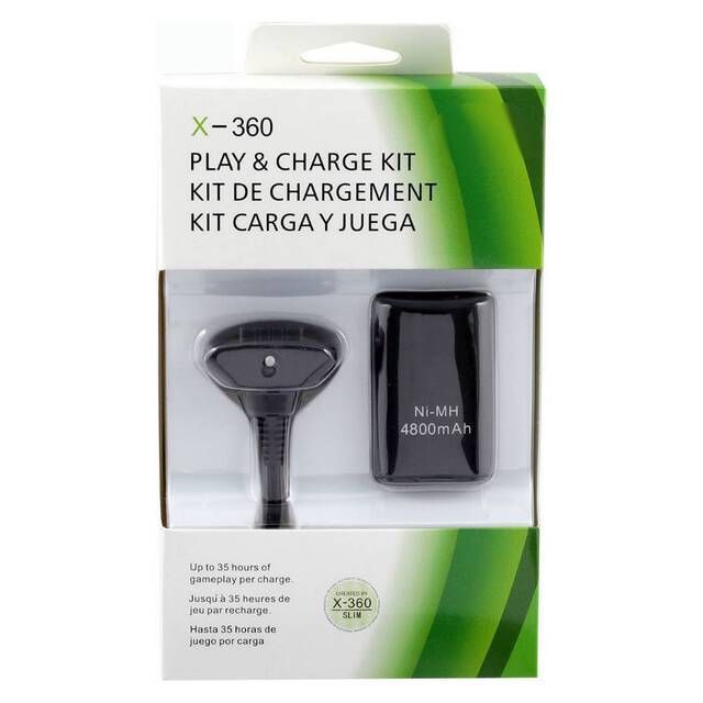 XBOX 360 Play &amp; Charge Kit (Cable &amp; Battery)