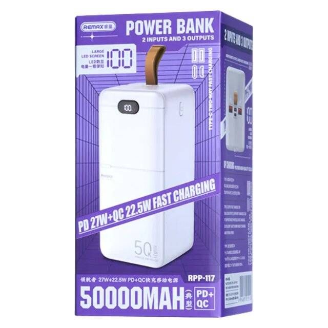 Remax 50,000mAh RPP-117 Power Bank (White)