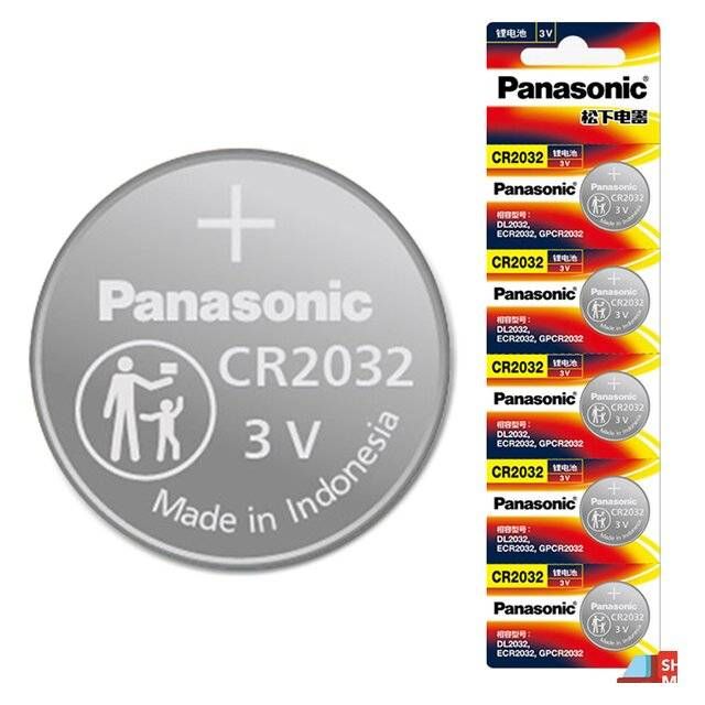 Panasonic CMOS CR2032 3V Lithium Battery (5pcs)