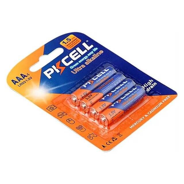 Pkcell AAA4 LR03 1.5V Batteries (4 pcs)