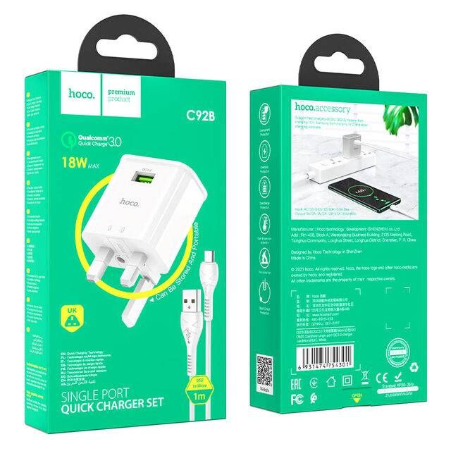 Hoco C92B Micro-USB Charger