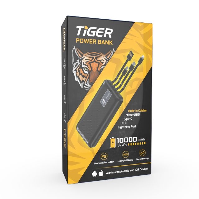 Tiger Power Bank 10000mAh Model T-PB10