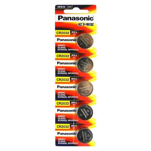 Panasonic CMOS CR2032 3V Lithium Battery (5pcs)