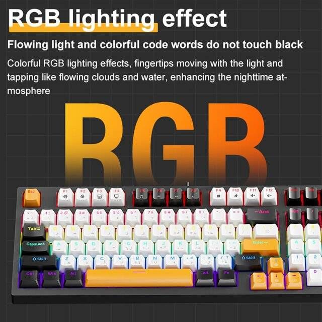 iMice GK100 Mechanical Keyboard [AR-EN] Red Switches