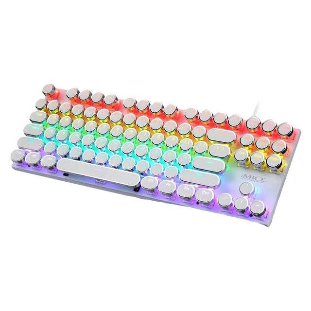 iMice GK800 Mechanical Keyboard [AR-EN] (White)