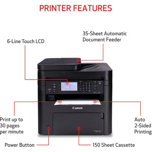 Canon imageCLASS MF275dw Wireless All-In-One Monochrome Laser Printer