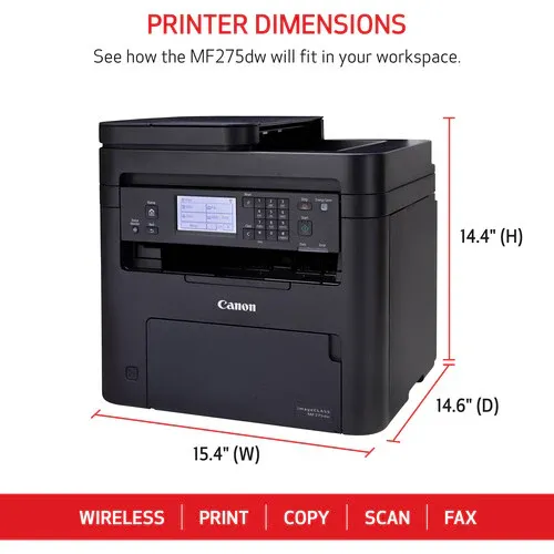 Canon imageCLASS MF275dw Wireless All-In-One Monochrome Laser Printer
