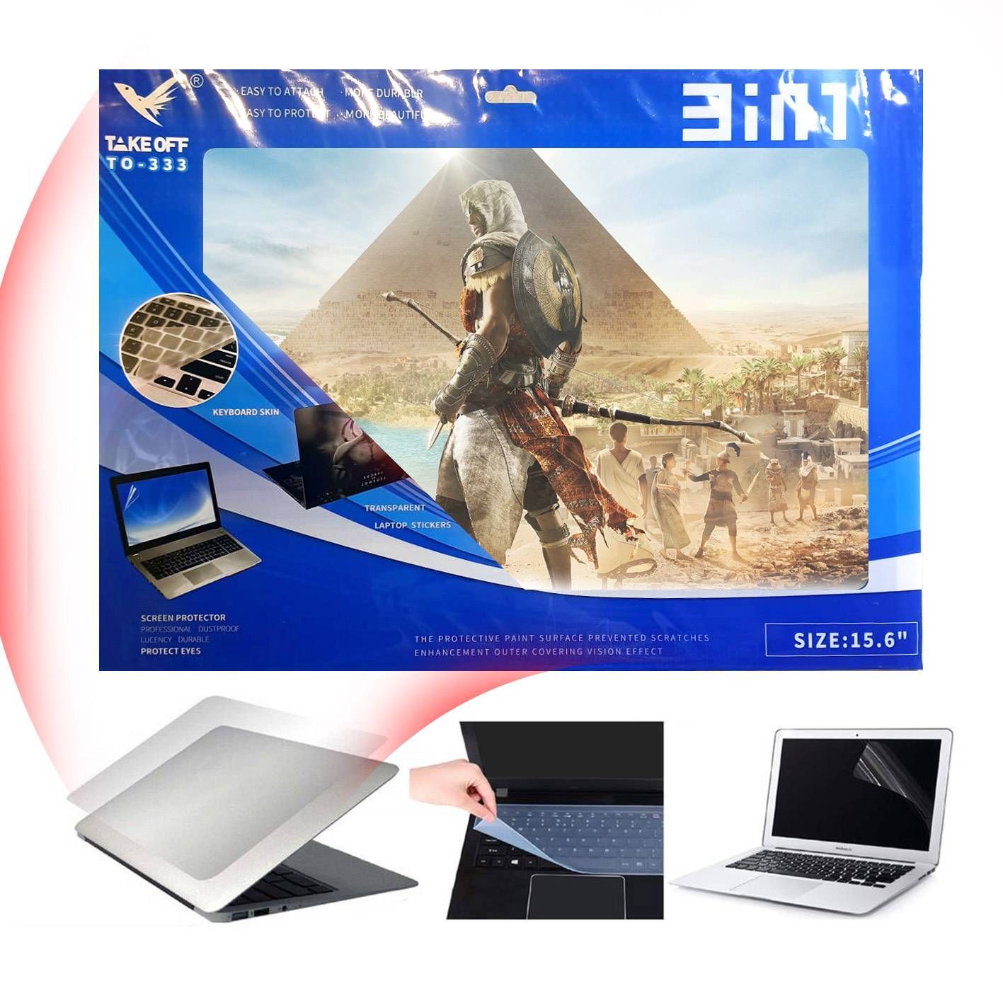 TakeOff 15.6&quot; Laptop Skin Pack 3-in-1 (Games)