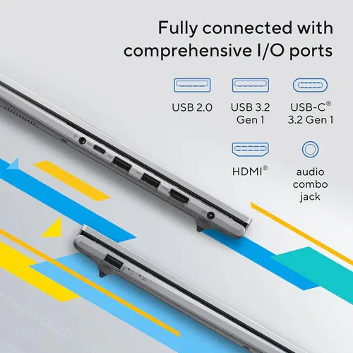 ASUS Vivobook Laptop X1504VA-NJ104 15.6&quot; FHD - Core i5-1335U - 8GB RAM - 512GB SSD - Shared - WIN 10 PRO K(Cool Silver)