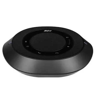 AVer FONE540 USB &amp; Bluetooth Conference Speakerphone – Daisy-Chainable, 360° Mic Pickup, Noise Suppression, 3-Way Calling, Web UI Control