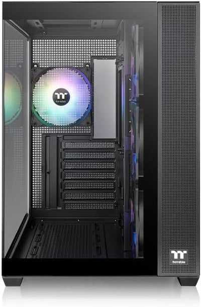 Thermaltake View 380 TG ARGB ATX Case; 4x120mm ARGB Fans Included; Supports Hidden-Connector Motherboard; Front &amp; Side Dual Tempered Glass Panel