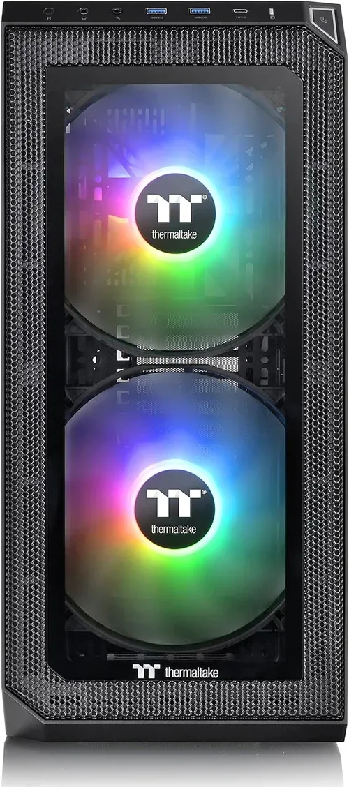 MID-TOWER GAMING CASE: Supports E-ATX, ATX, Micro-ATX, and Mini-ITX motherboards in a spacious 505 x 230 x 506mm chassis. TEMPERED GLASS PANEL: 4mm tempered glass side panel offers a premium view of i