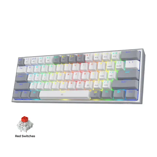 Redragon K617 Fizz 60% Mechanical Wired TKL Gaming Keyboard
