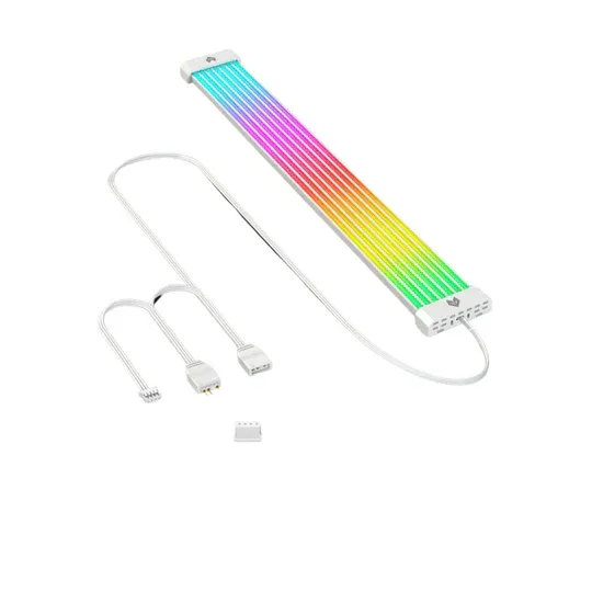 COOLMOON Aosor Power Supply Sleeved Cable PSU Extension Cable Kit ARGB AL200 &amp; AL300 ( 24 + 8 Pin )