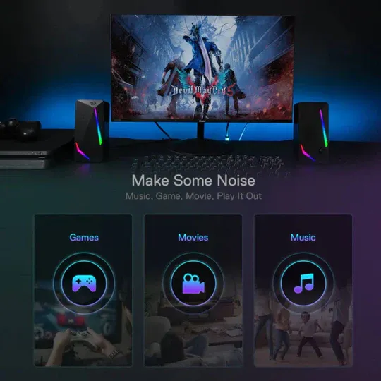 Redragon WALTZ GS510 RGB Desktop Speakers