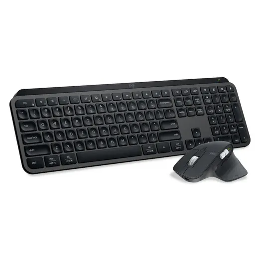 Logitech MX Keys S Combo - Performance Wireless Keyboard &amp; Mouse with Palm Rest