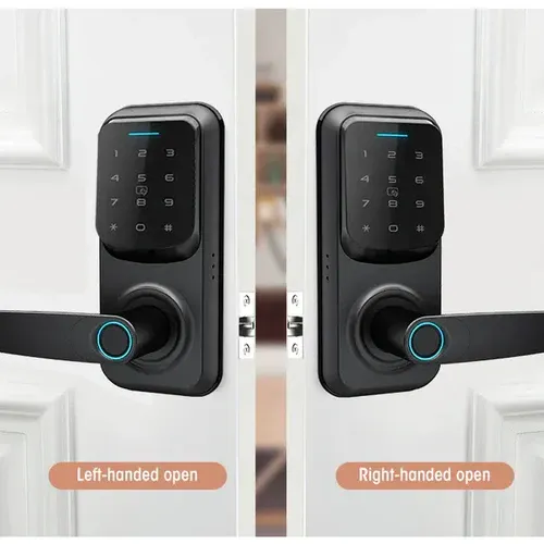 Locstar-C90 Digital Fingerprint Lock Keyless Entry Keypad Smart Door Lock with Handle