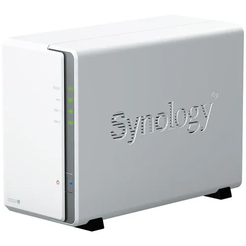 Synology DiskStation DS223j – 2-Bay NAS, Quad-Core 1.7GHz CPU, 1GB DDR4, Btrfs, 1GbE, USB 3.2 Gen 1, Compact &amp; Energy-Efficient
