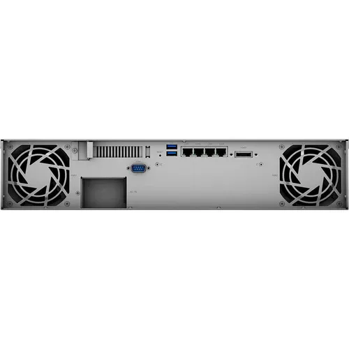 Synology RackStation RS1221+ – 8-Bay 2U NAS, AMD Ryzen V1500B, 4GB DDR4 ECC (Up to 32GB), 4x 1GbE, PCIe for 10/25GbE or NVMe, Expandable to 12 Bays