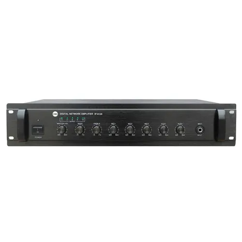 CMX 19&quot; IP Amplifier, 120W,100V &amp; 4-16 Ohm, with streaming and decoder, with 3 mic inputs and 2 line inputs