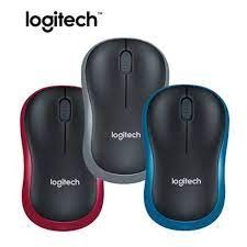 LOGITECH Wireless Mouse M185 - SWIFT GREY,blue,red