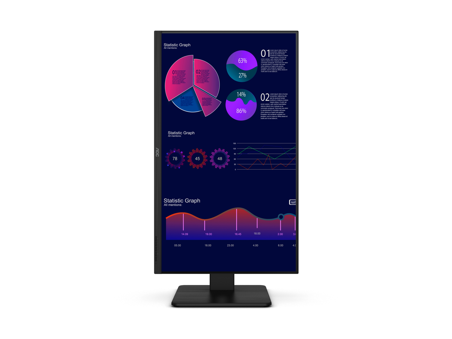 AOC U32P2C / 31.5&#39;&#39;UHD 3840X2160 / FLAT - 60HZ - 4MS - VA - HDR - DP 2.1 - HDMI2 ( U32P2C )