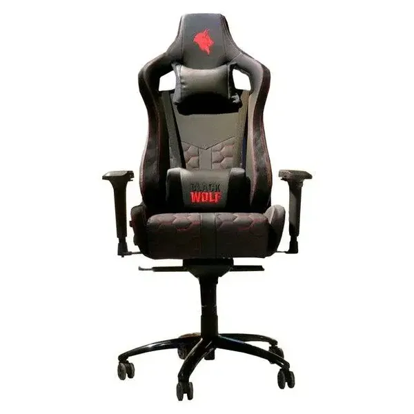 Black Wolf Gaming Chair (Black and Red)