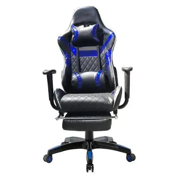P-101S Gaming Chair (Black &amp; Blue) -كرسي