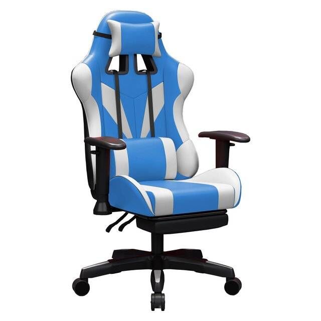 Raptor RGC-100 Gaming Chair (Light Blue &amp; White)