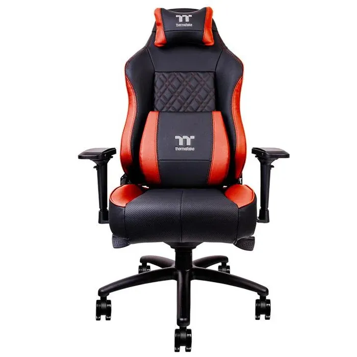 Thermaltake Tt Esports X Comfort Air كرسي الألعاب مع 4 مراوح تبريد قابلة للتعديل أثناء التشغيل - أسود/أحمر
