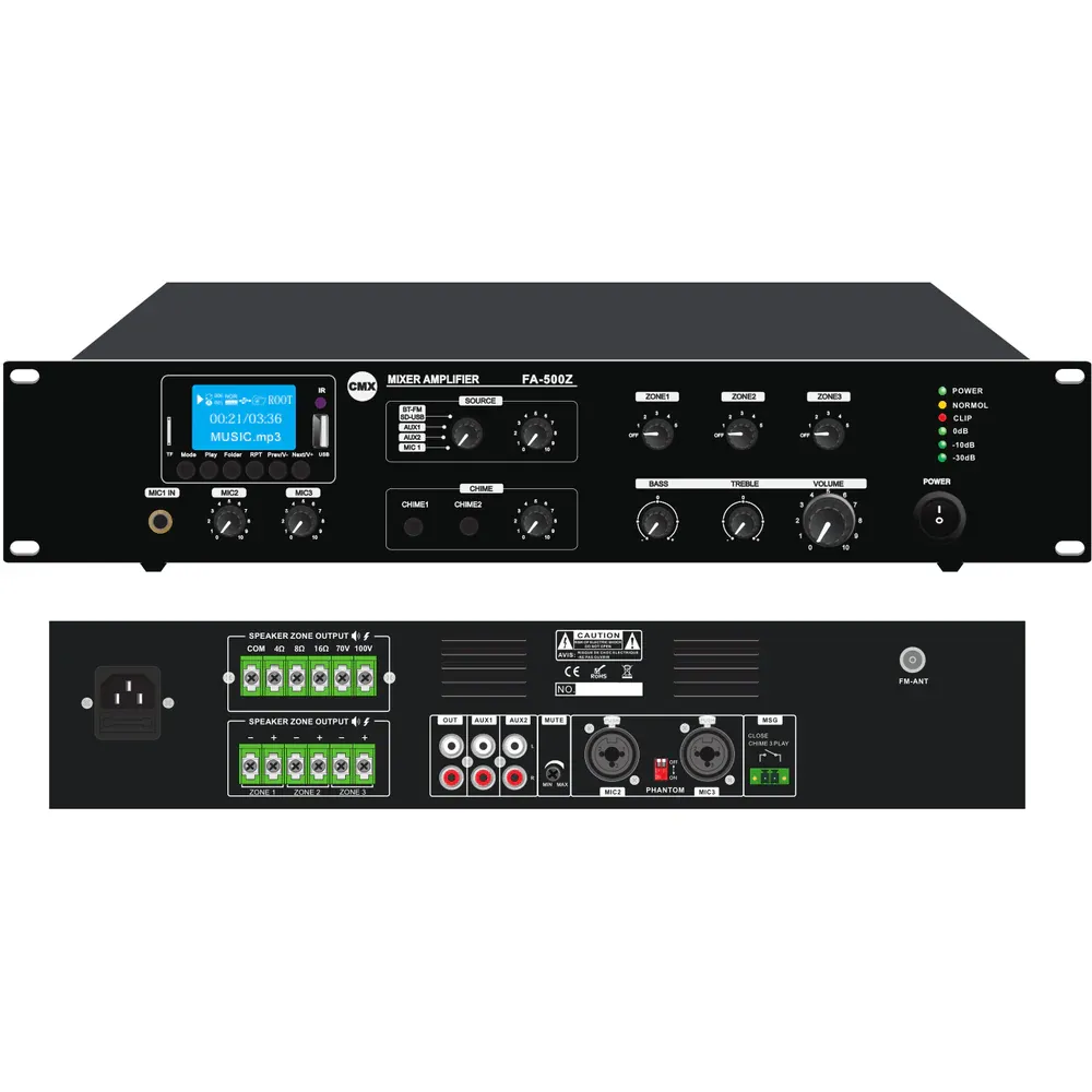 CMX FA-500Z 3 zone separate volume control with ATT/Mp3/USB/FM/Bluetooth